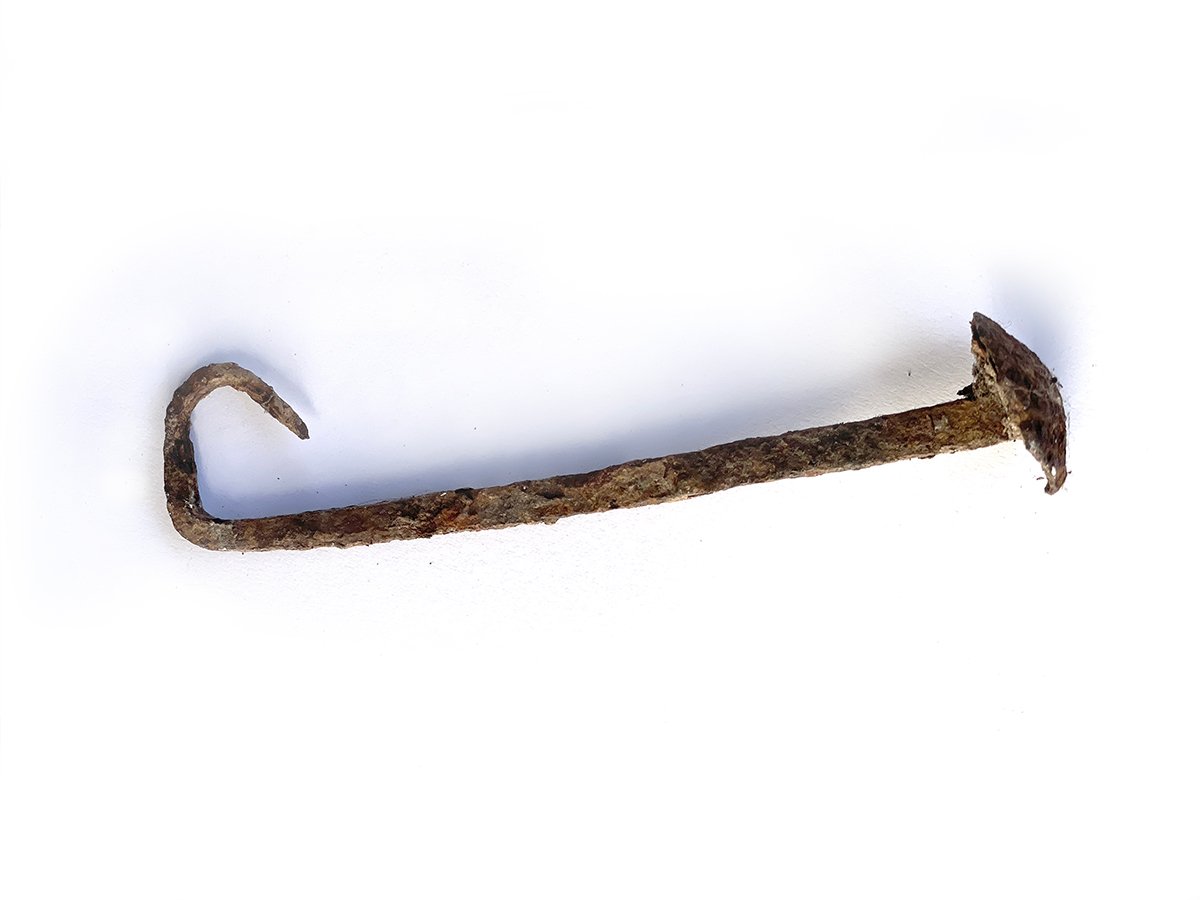 An old iron nail from the house